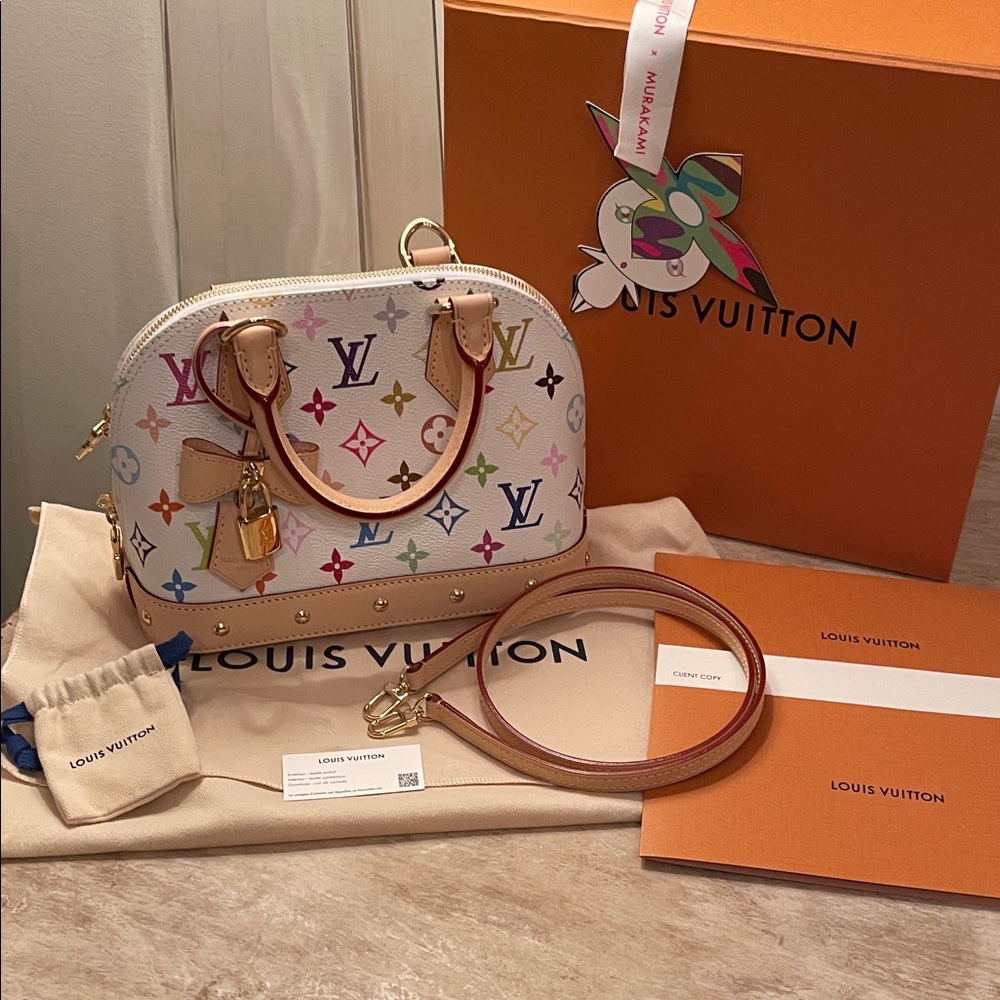 Louis Vuitton x Takashi Murakami Alma Bag 2025 limited edition NWOT & COA